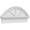 Ekena Millwork Segment Arch 3 Spoke Architectural Grade PVC Combination Pediment, 34"W x 15-3/8"H x 2-3/4"P PEDPC034X155SEG03 - alternate 1